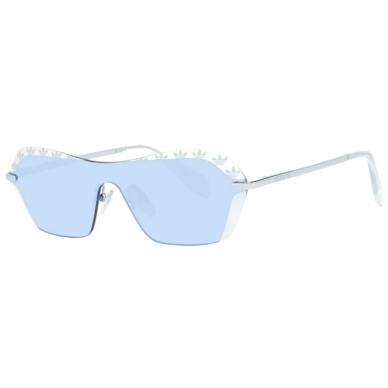 Białe damskie okulary przeciwsłoneczne z lustrzanymi soczewkami Adidas