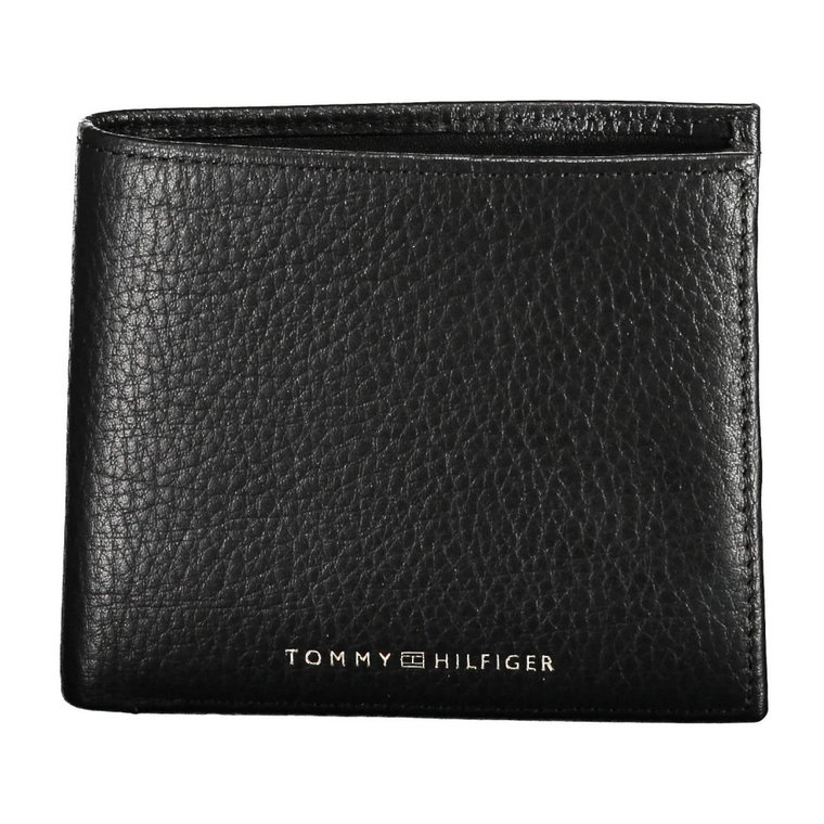 Black Leather Wallet Tommy Hilfiger