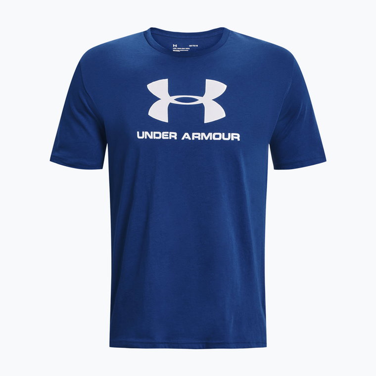 Koszulka męska Under Armour Sportstyle Logo blue mirage/white/white