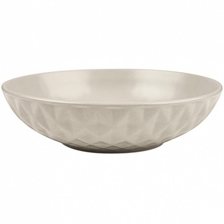Talerz ceramiczny, SOHO CLASSIC, szary, obiadowy, głęboki, na zupę, 20 cm kod: O-10-141-132