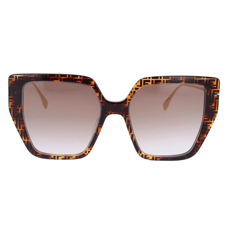 Kwadratowe, motylkowe, oversize okulary przeciwsłoneczne Fendi