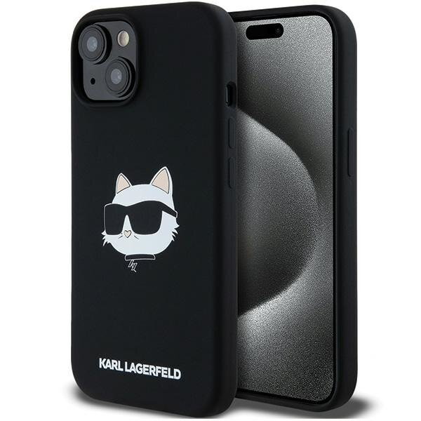 Karl Lagerfeld KLHMP15MSCHPPLK iPhone 15 Plus / 14 Plus 6.7" czarny/black hardcase Silicone Choupette Head MagSafe