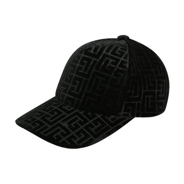 Balmain, Hat with monogram motif Czarny, male,
