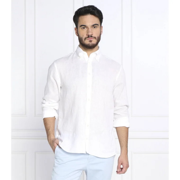 Oscar Jacobson Lniana koszula Harry 3 | Regular Fit