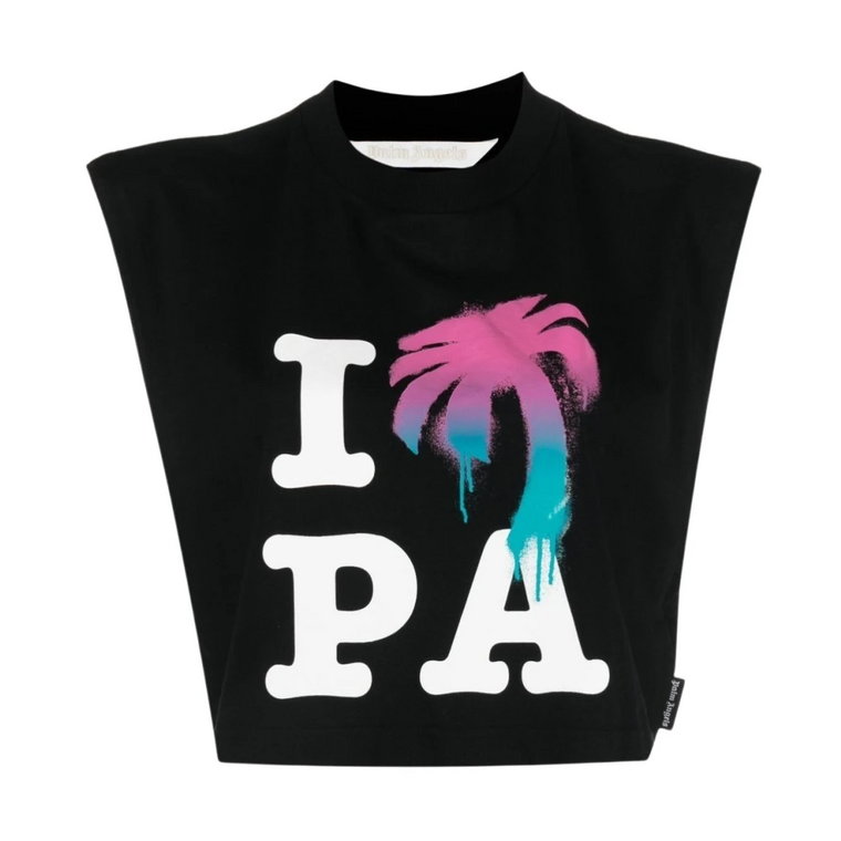 I Love PA TEE #1084 - Stylowa Koszulka Bez Rękawów Palm Angels