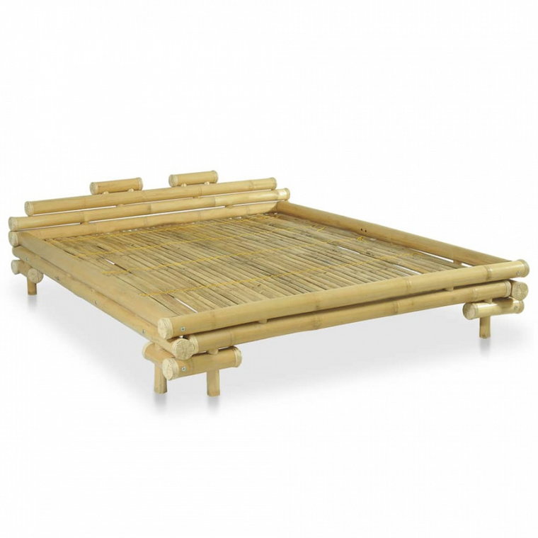 Bambusowe łóżko, 160 x 200 cm, kolor naturalny kod: V-247291