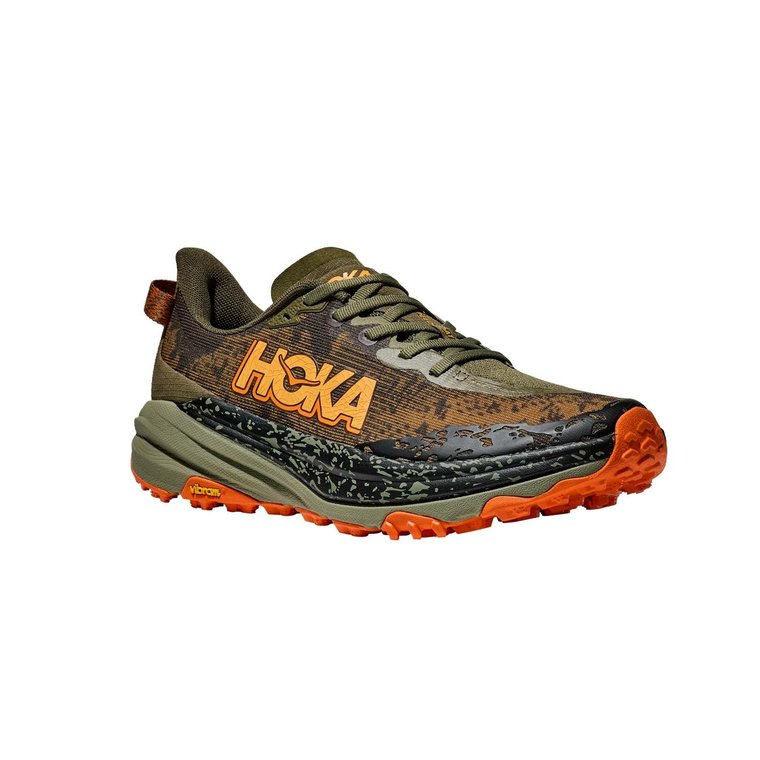 Męskie buty do biegania Hoka Speedgoat 6 antique olive/squash - 8,5