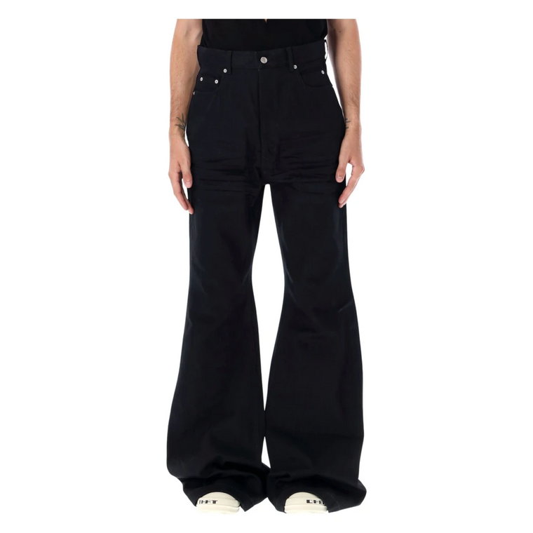 Czarne Aw23 Bolan Bootcut Jeans Rick Owens