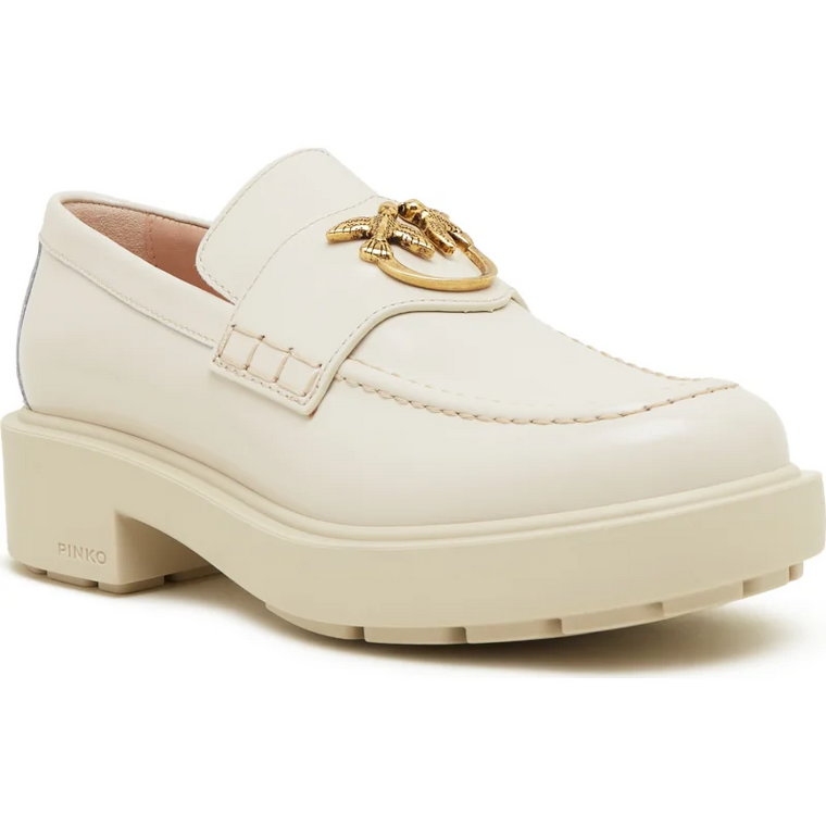 Pinko Skórzane loafersy TINA