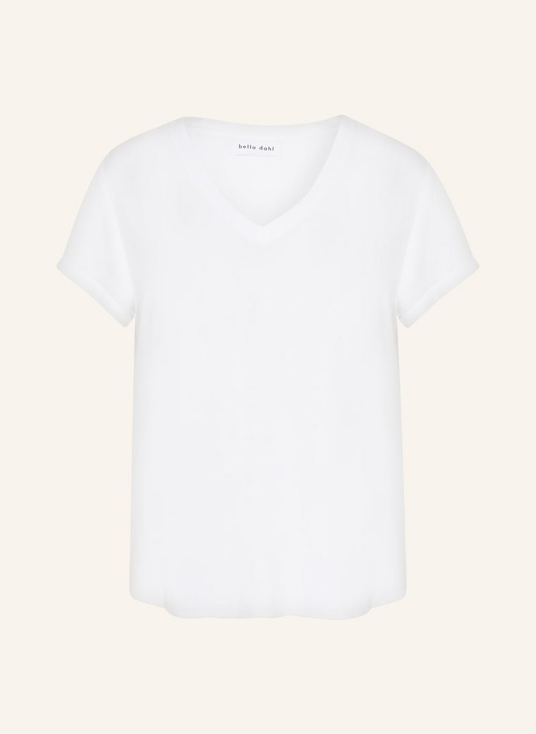 Bella Dahl T-Shirt Z Mieszanki Materiałów weiss