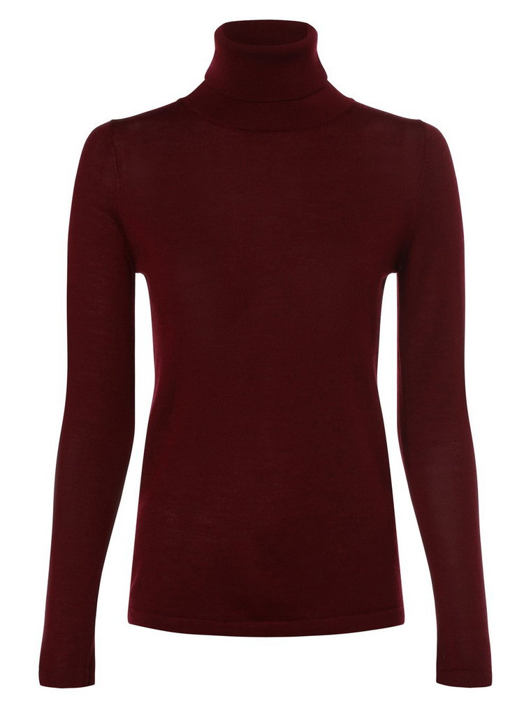 brookshire - Damski sweter z wełny merino, czerwony
