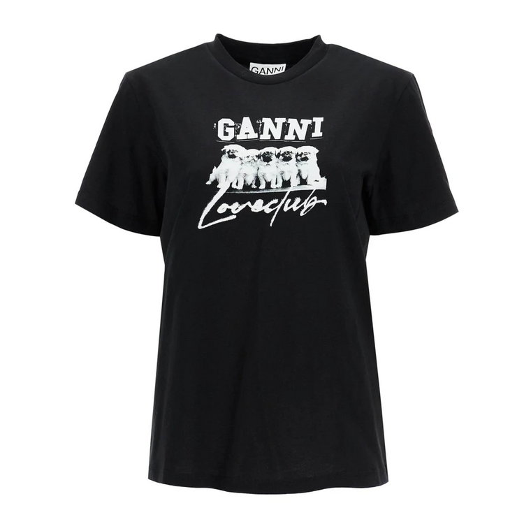 Logo Print Relaxed Fit T-Shirt Ganni