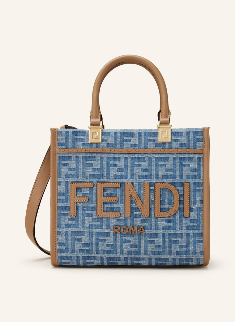 Fendi Torba Shopper Sunshine blau