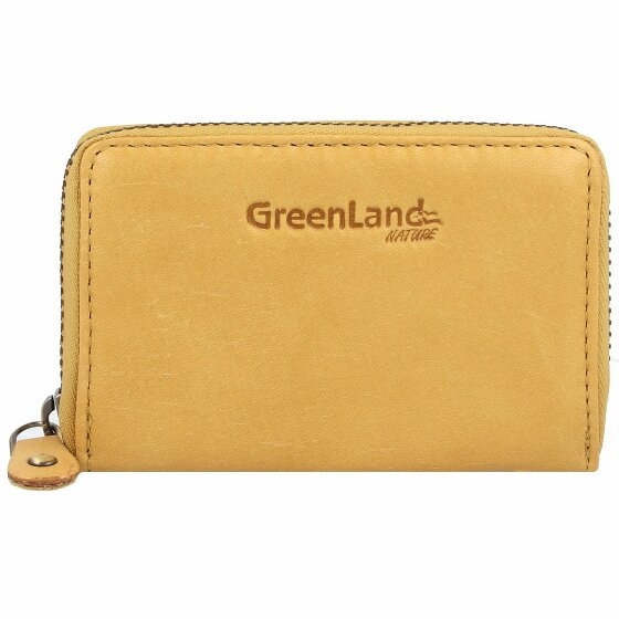 Greenland Nature Etui na karty kredytowe RFID Leather 10,5 cm safran