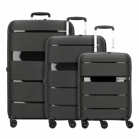 American Tourister linex 4 kółka Zestaw walizek 3-części vivid black