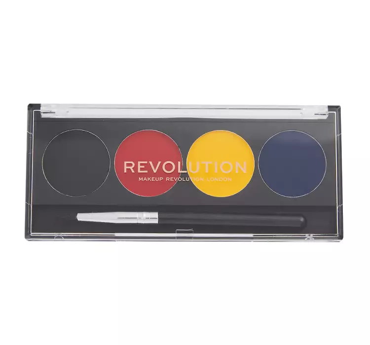 MAKEUP REVOLUTION GRAPHIC LINERS PALETA ŻELOWYCH EYELINERÓW Z PĘDZELKIEM ARTIST EGO 5,4G