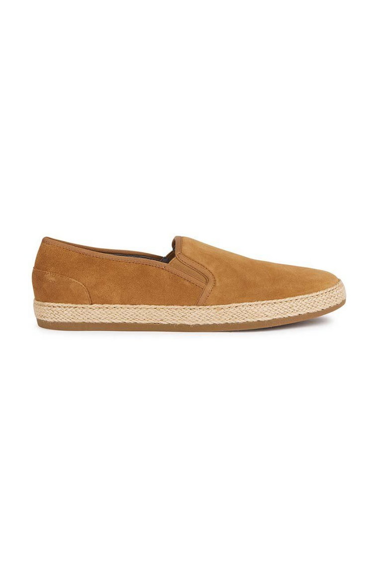 Geox espadryle zamszowe U PANTELLERIA kolor brązowy U25DWA 00022 C6018