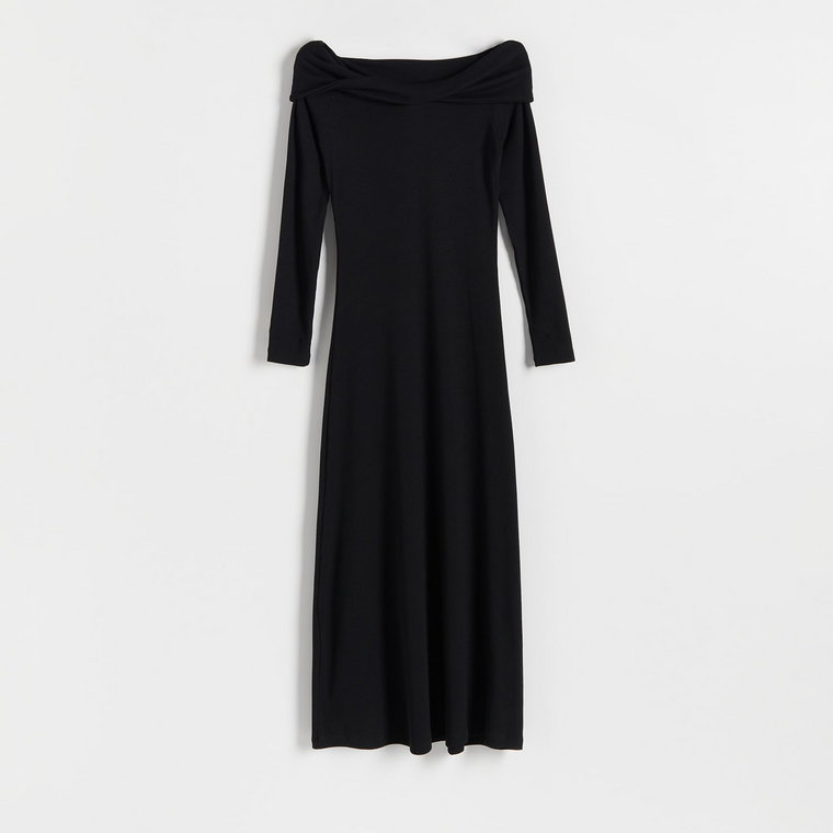 Reserved - Sukienka z odkrytymi ramionami - czarny