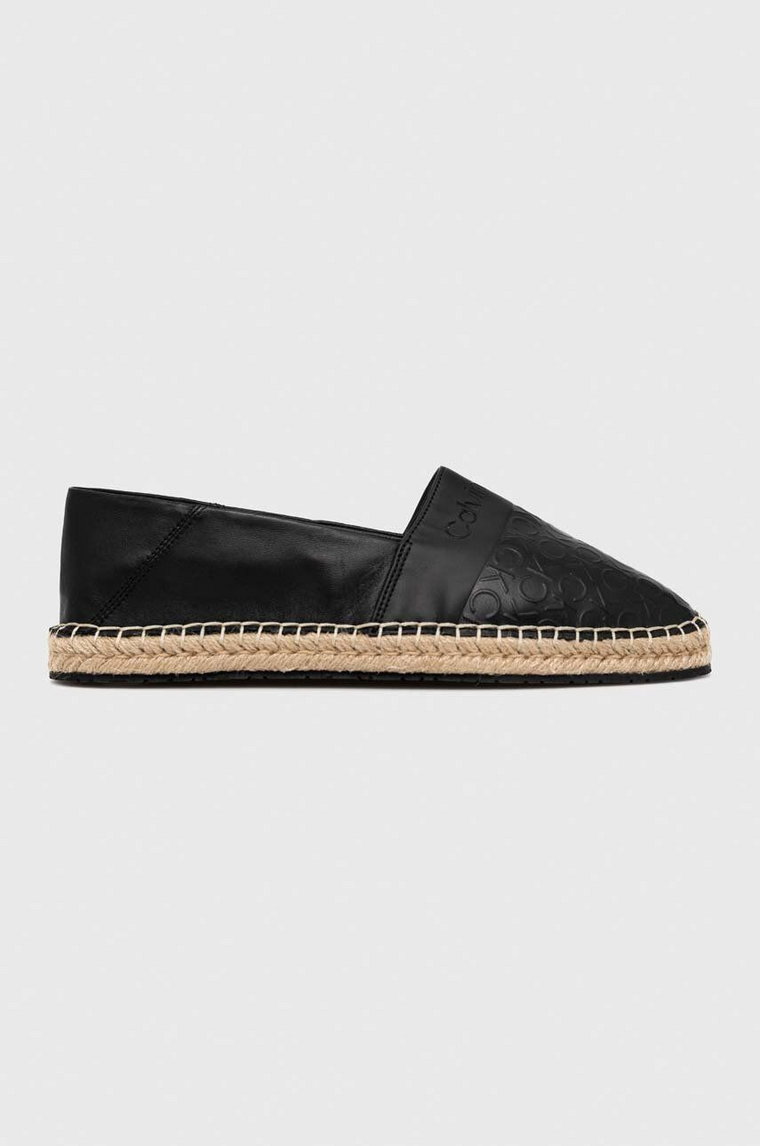 Calvin Klein espadryle ESPADRILLE - HF MONO kolor czarny HW0HW01456