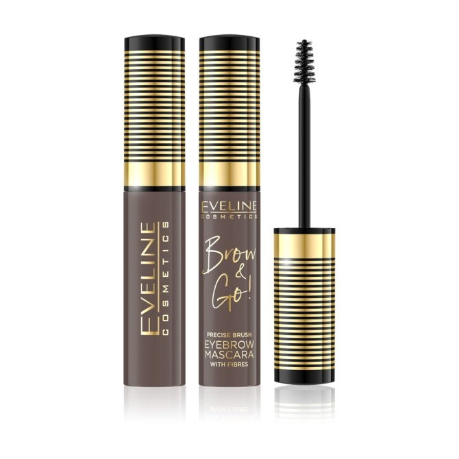 Eveline Cosmetics Brow & Go! Eyebrow Mascara tusz do brwi z zagęszczającymi włókienkami 01 Light 6ml