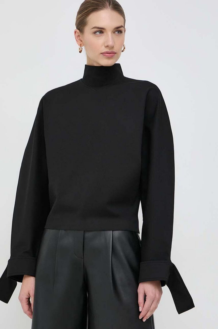 Victoria Beckham bluzka damska kolor czarny gładka 1124WTP005241A