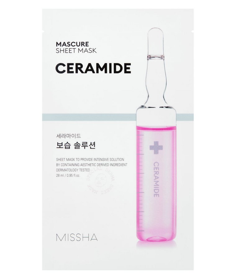 Missha Mascure Moisture Barrier Solution Sheet Mask Ceramide 28ml