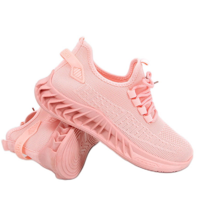 Buty sportowe skarpetkowe Kenza Pink różowe