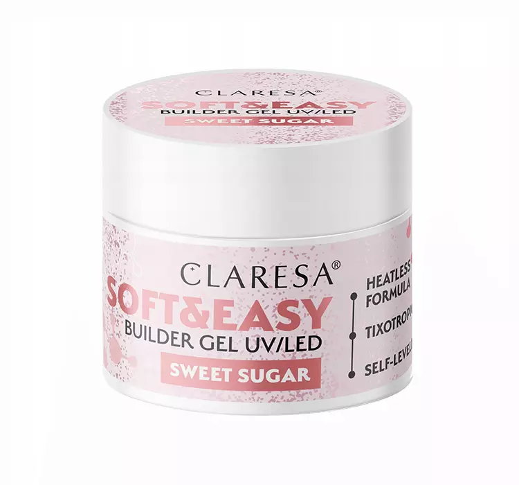 CLARESA SOFT & EASY ŻEL BUDUJĄCY UV/LED SWEET SUGAR 45G