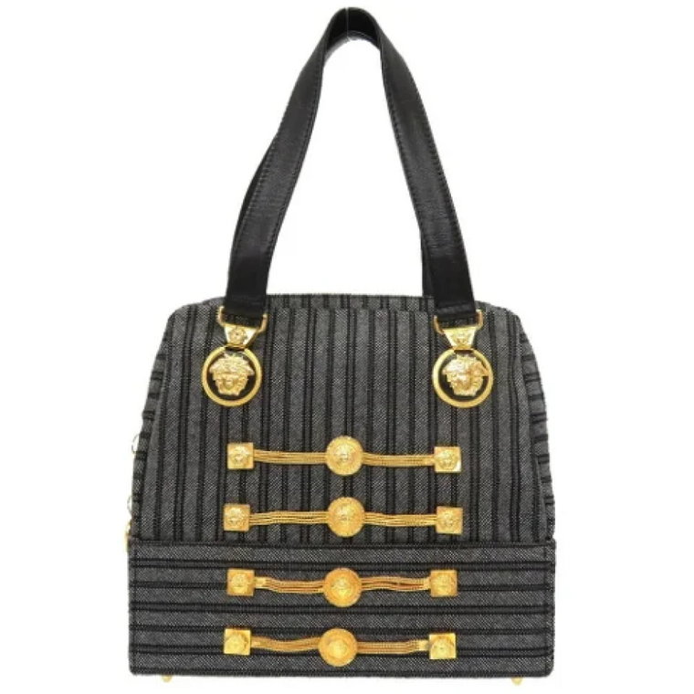 Pre-owned Canvas handbags Versace Pre-owned