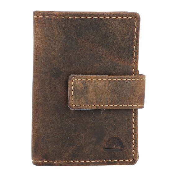 Greenburry Vintage Business Card Case RFID Leather 7 cm brown