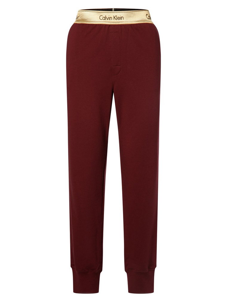 Calvin Klein - Damskie spodnie od piżamy, czerwony