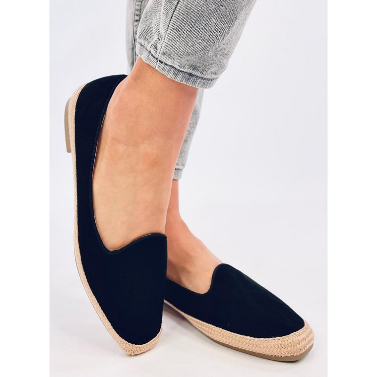 Baleriny espadryle damskie Ballot Black czarne