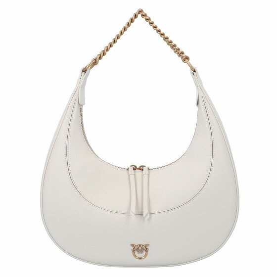 PINKO Brioche Torba na ramię Skórzany 31 cm bianco seta-antique gold