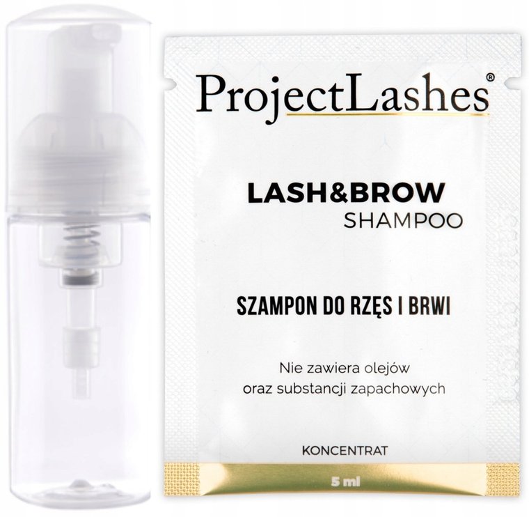 Project Lashes, Zestaw Szampon Do Rzęs, + Butelka Pianotwórcza