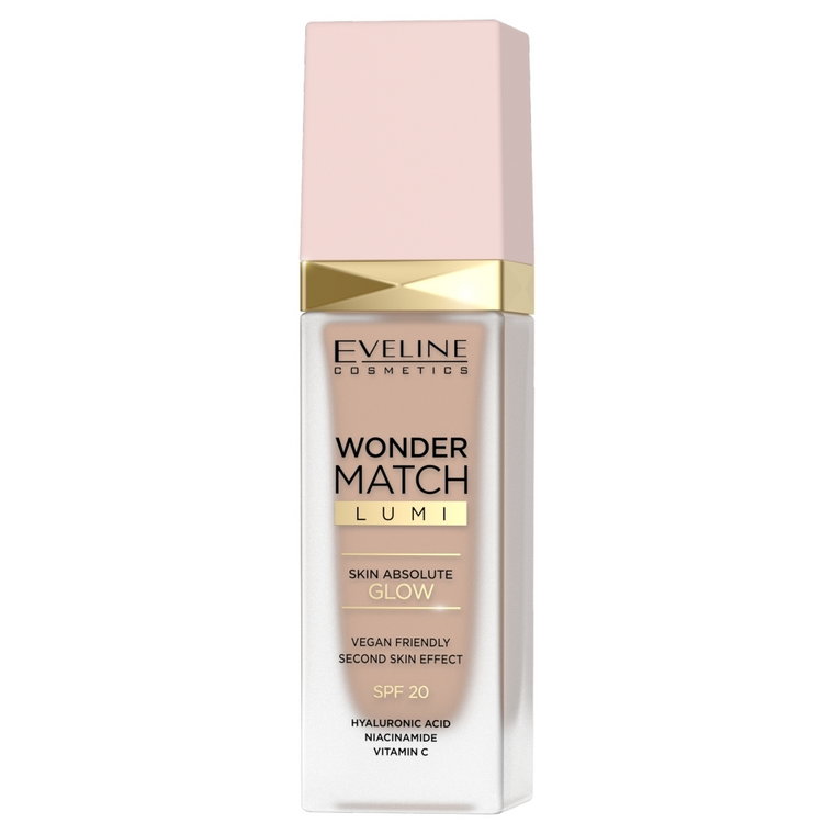 Eveline Wonder Match Lumi - Podkład rozświetlający SPF20 20 Nude Warm 30ml