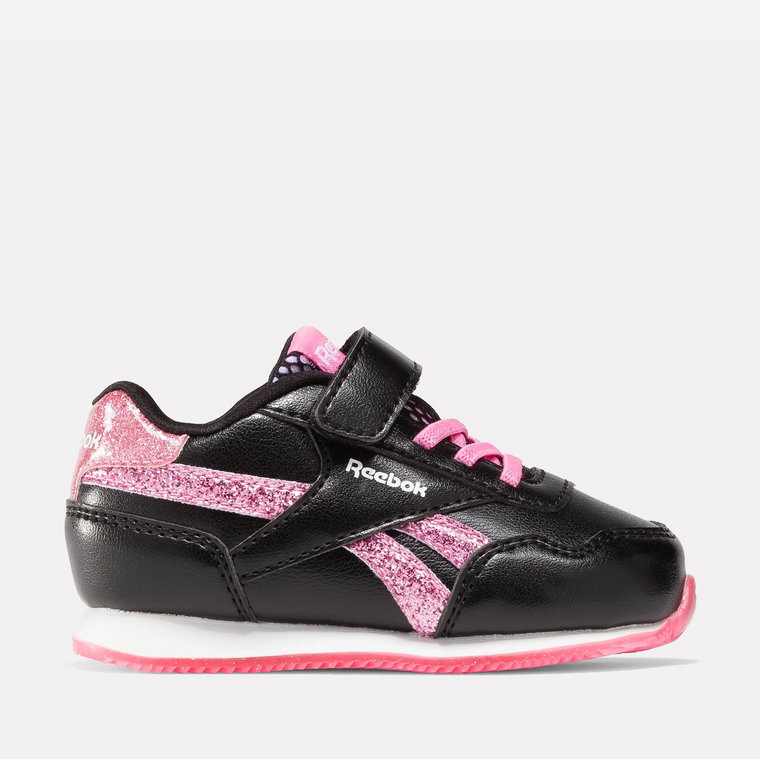 Buty sportowe dziecięce dla dziewczynki na rzepy Reebok Royal Cl Jog 100075178 22 Czarne (1200143262269). Buty sportowe dziewczęce