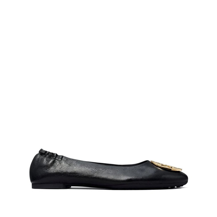 Logo Ballet Flats - Czarne Tory Burch