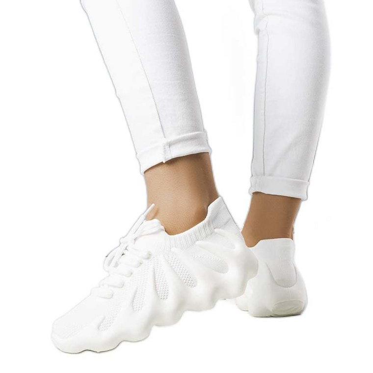 PA1 Białe przewiewne sneakersy Muriel
