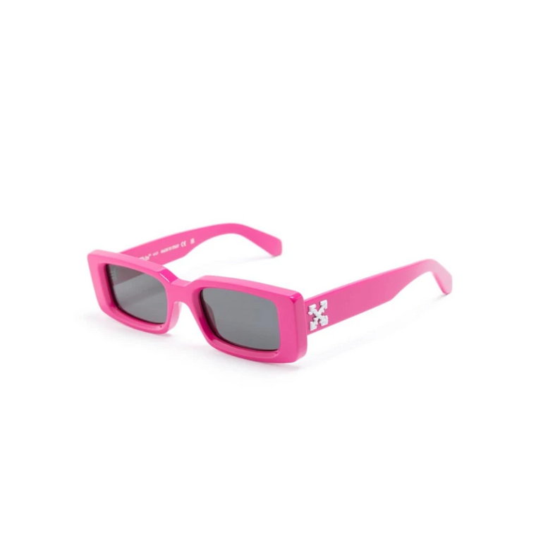Różowe Okulary przeciwsłoneczne z oryginalnym etui Off White