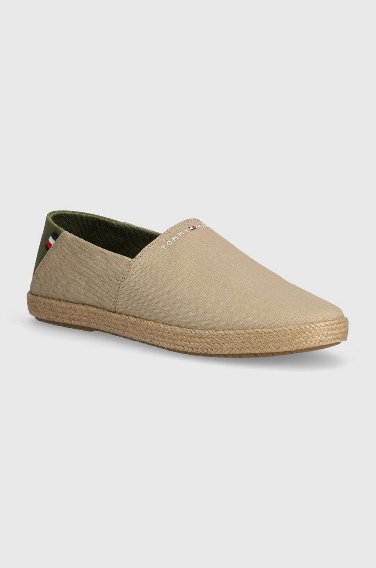 Tommy Hilfiger espadryle ESPADRILLE CORE TEXTILE kolor beżowy FM0FM04981