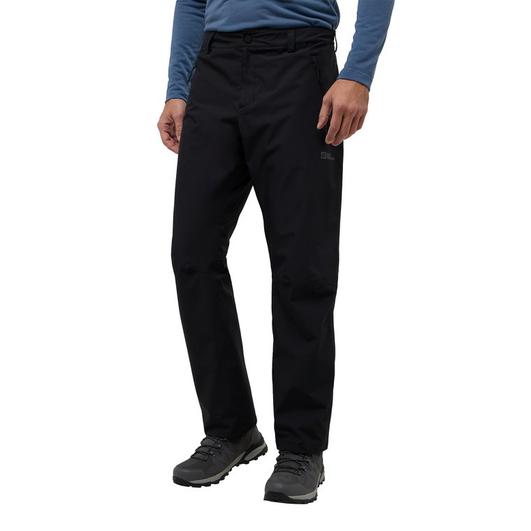 Męskie spodnie nieprzemakalne Jack Wolfskin PARANA PANTS M black - 56S