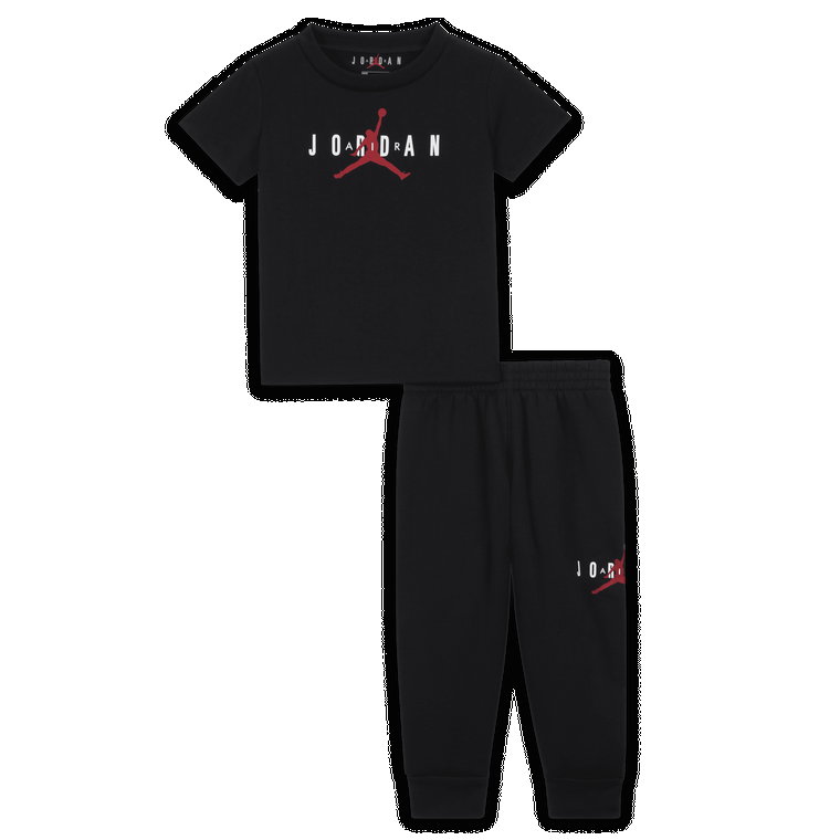 Przyjazny środowisku zestaw ze spodniami dla niemowląt (1224 M) Jumpman Jordan - Czerwony