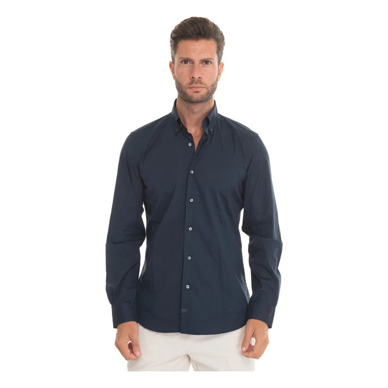 Slim Fit Button-Down Casual Shirt Fay