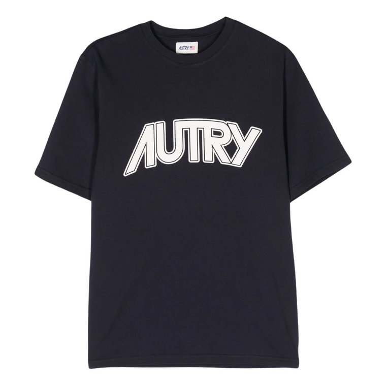 Bawełniany T-shirt z okrągłym dekoltem Autry