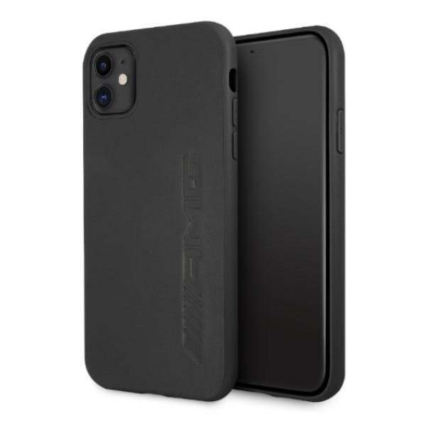 AMG AMHCN61DOLBK iPhone 11 / Xr 6,1" czarny/black hardcase Leather Hot Stamped