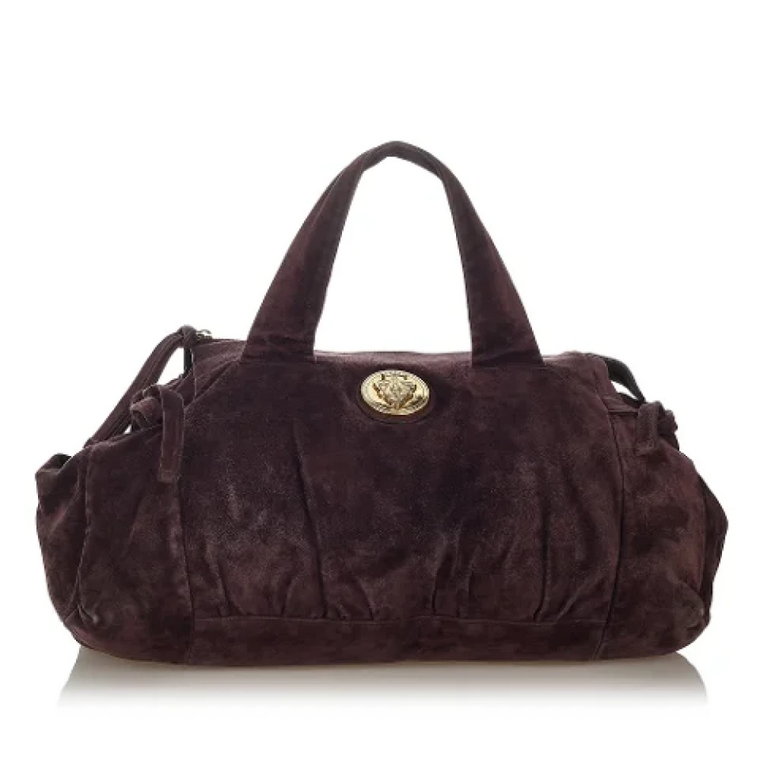 Pre-owned Suede handbags Gucci Vintage