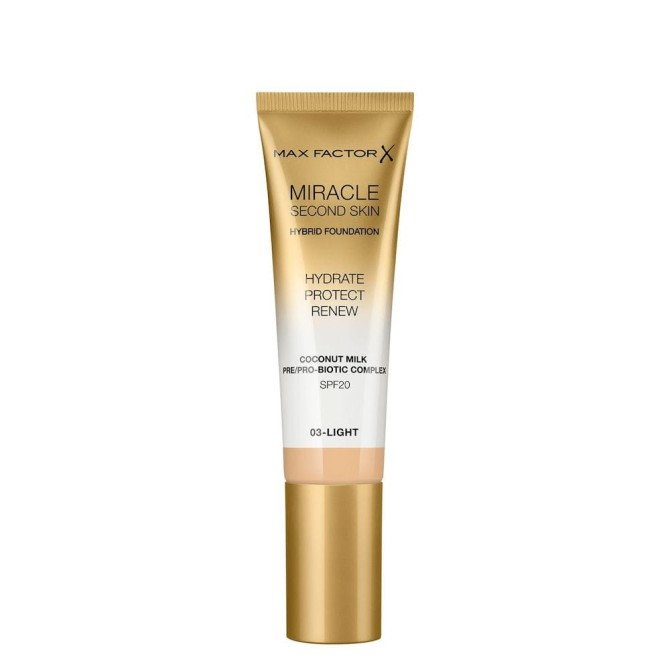 Max Factor Miracle Second Skin Hybrid Foundation podkład nawilżający z filtrem 03 Light 30ml