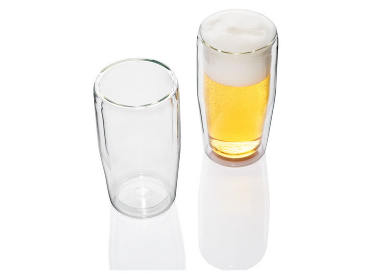 ERNESTO Zestaw 2 szklanek lub kieliszków termicznych (Piwo)