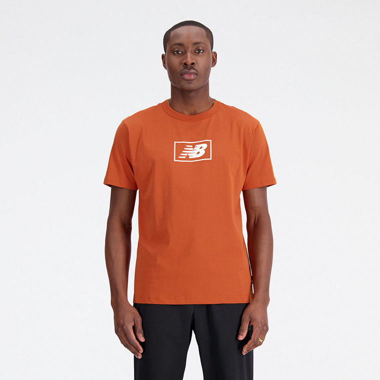 Koszulka męska New Balance MT33512ROX  pomarańczowa