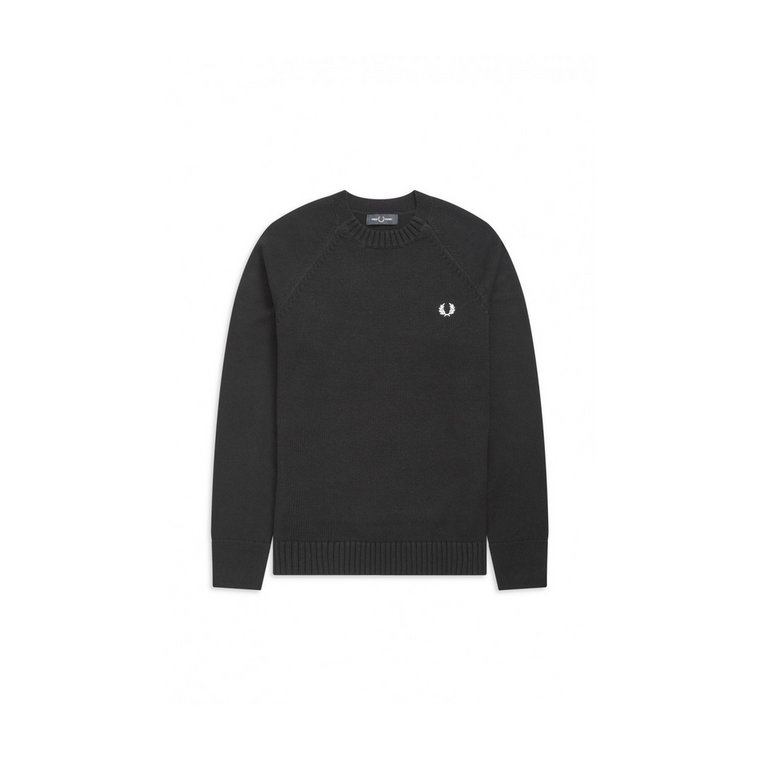 Texture Crew Neck Sweter Fred Perry